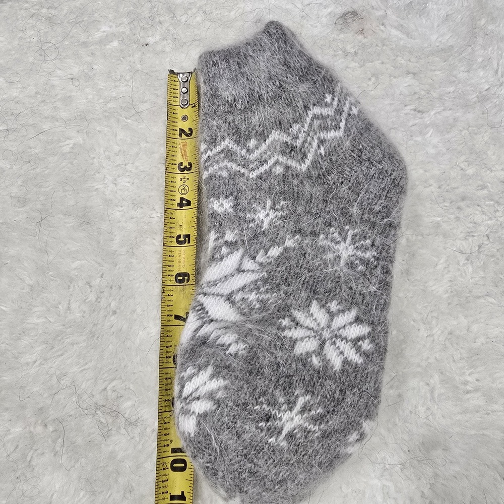 Handmade Goat Down Socks - 100% Natural Wool - Thick, Warm & Fuzzy Winter Socks - Picture 5 of 11